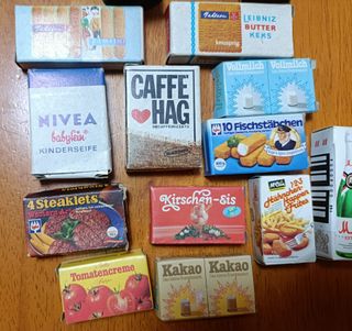 Miniaturas Supermercado Alemán Vintage (14 uds)