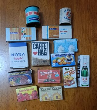 Miniaturas Supermercado Alemán Vintage (14 uds)