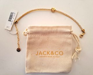 Bracciale JACK&CO Argento Cuore con Zirconi dorato