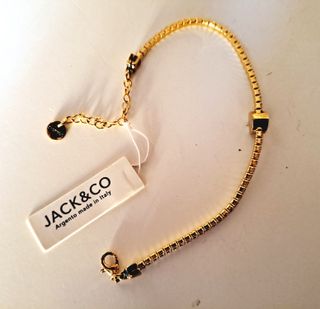 Bracciale JACK&CO Argento Cuore con Zirconi dorato