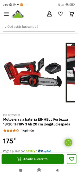 Motosierra a batería Einhell