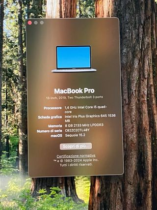 MacBook Pro 2019 Grigio siderale touch bar 