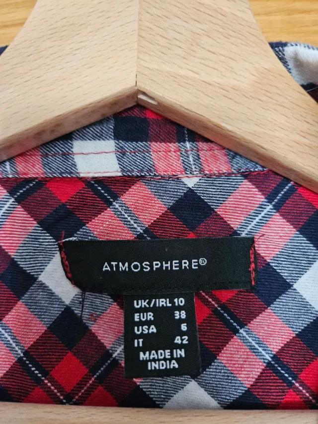 Camisa cuadros atmosphere mujer 
M/38/10