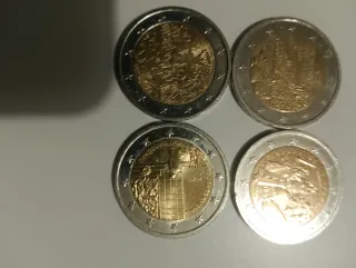 4 Monete 2 Euro Rare