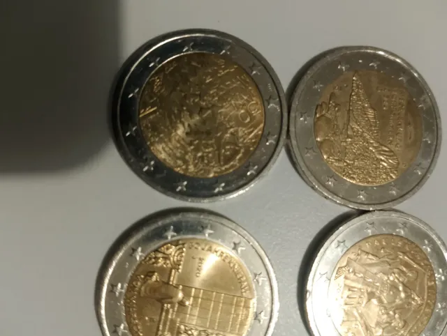 4 Monete 2 Euro Rare