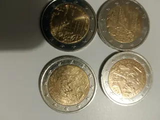 4 Monete 2 Euro Rare