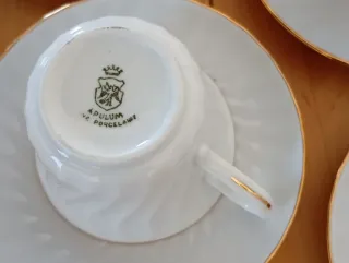 Servizio 6 tazzine da caffè in porcellana