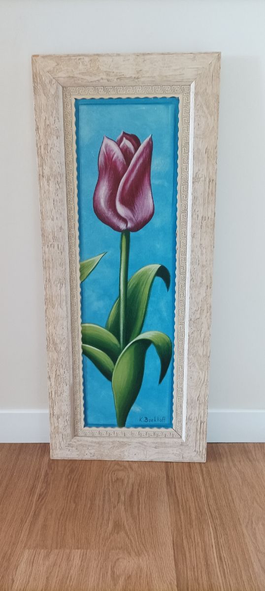 Cuadro Tulipán Pintura Decorativa