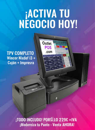 TPV Completo Wincor Nixdorf i3 + Cajón