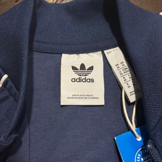 Chaqueta Adidas Azul con Rayas Blancas