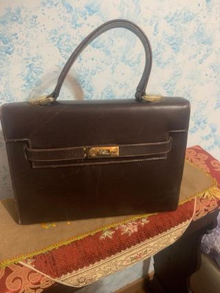 Borsa in pelle artigianale marrone