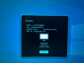 Monitor Samsung Odyssey G7 Curvo Negro