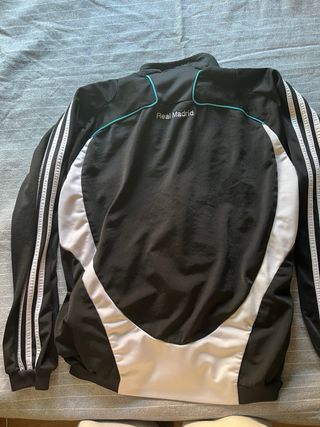 Sudadera Real Madrid Adidas Negra y Blanca