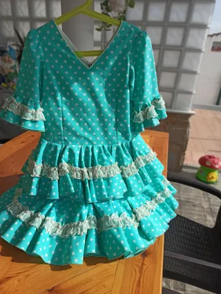 Vestido Flamenco Gitana niña 5-6 años
