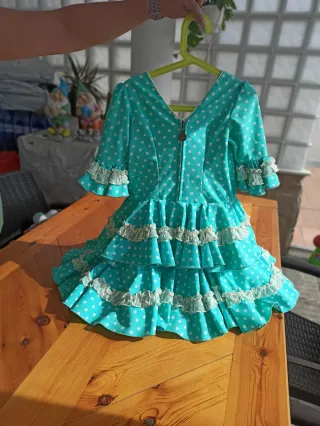 Vestido Flamenco Gitana niña 5-6 años