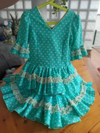 Vestido Flamenco Gitana niña 5-6 años