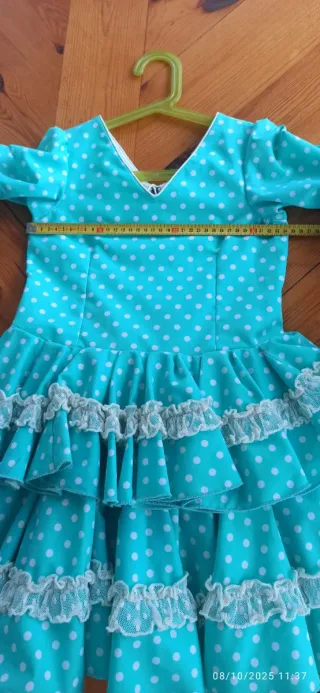 Vestido Flamenco Gitana niña 5-6 años