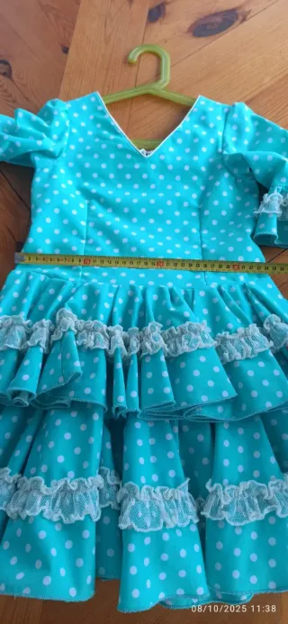 Vestido Flamenco Gitana niña 5-6 años