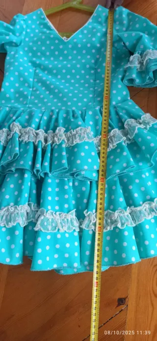 Vestido Flamenco Gitana niña 5-6 años