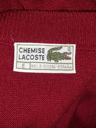 Jersey Lacoste Rojo Talla L