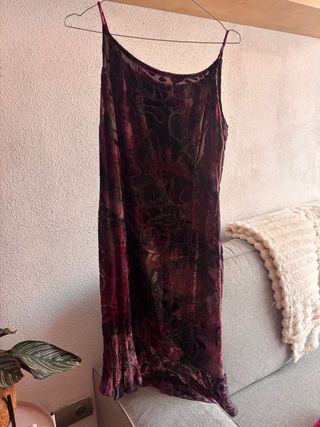 Vestido de fiesta terciopelo morado 