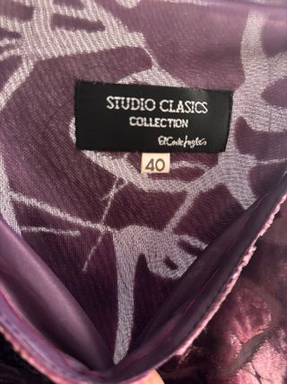 Vestido de fiesta terciopelo morado 