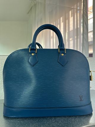Louis Vuitton Alma Epi Azul