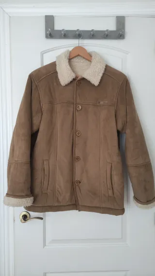 Chaqueta de ante con borreguito