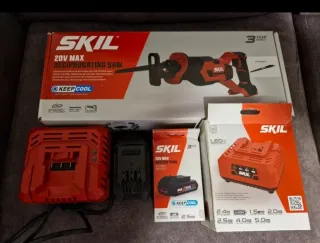 Sierra Sable SKIL 20V MAX + Cargador y Batería