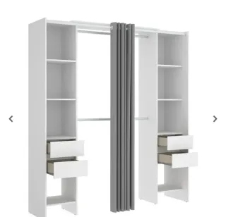 Armario vestidor blanco