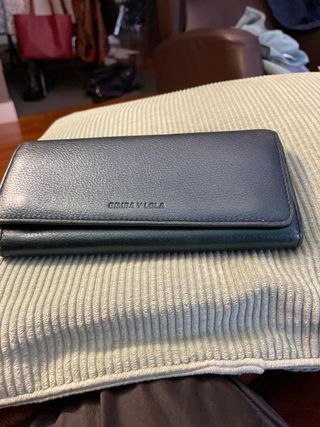 Bimba y Lola Billetera Piel Verde/Teal