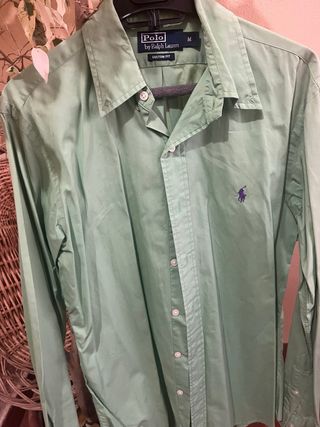 Camisa Polo Ralph Lauren Verde Talla M