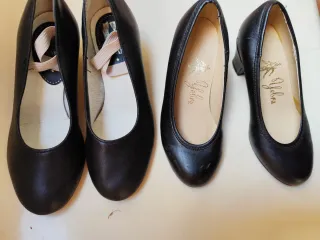 Zapatos Flamenco Piel Negros