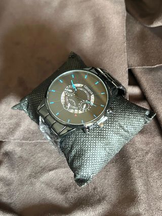 Orologio al quarzo full metal nero Geneva