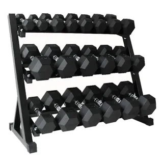 Rack Mancuernas + 8/9 Pares Mancuernas 2.5-22.5kg