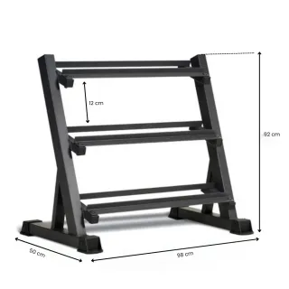 Rack Mancuernas + 8/9 Pares Mancuernas 2.5-22.5kg