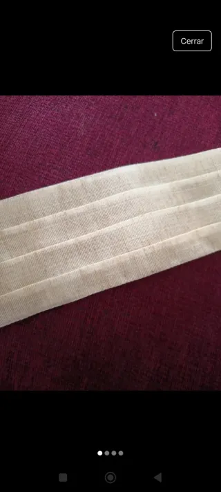 Fajín para vestido de comunión beige