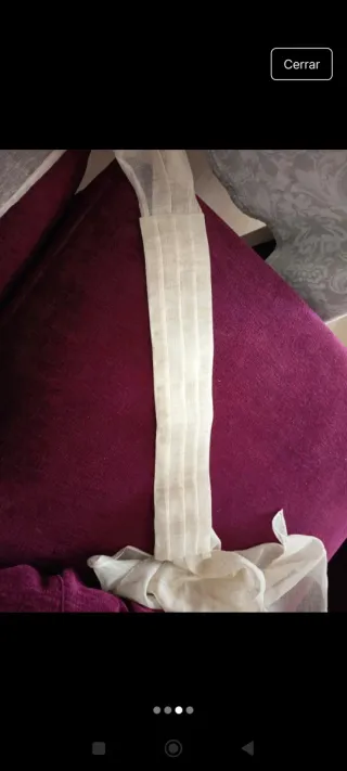 Fajín para vestido de comunión beige