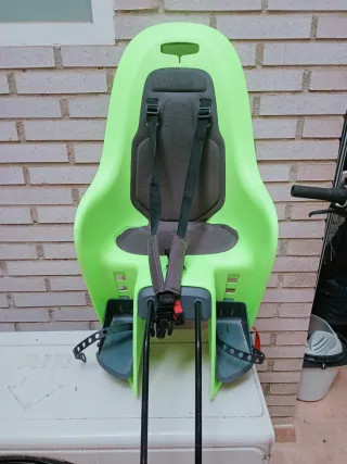 Silla bici bebé verde