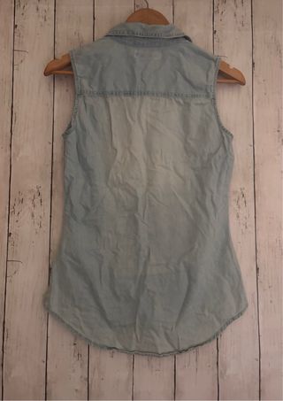 Camisa vaquera sin mangas AMISU Talla XS