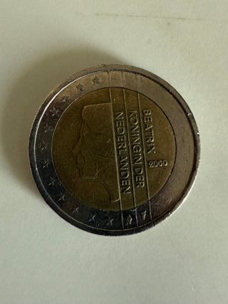 Moneda 2 Euros Holandesa Beatrix 2000