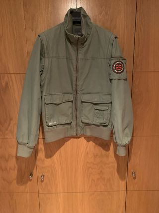 Cazadora tipo bomber verde chico chica,   como S. 
