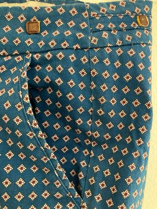 Pantalón Sfera azul con estampado