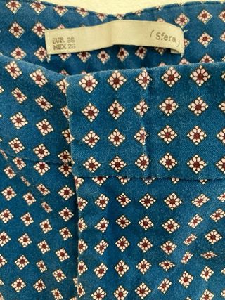 Pantalón Sfera azul con estampado