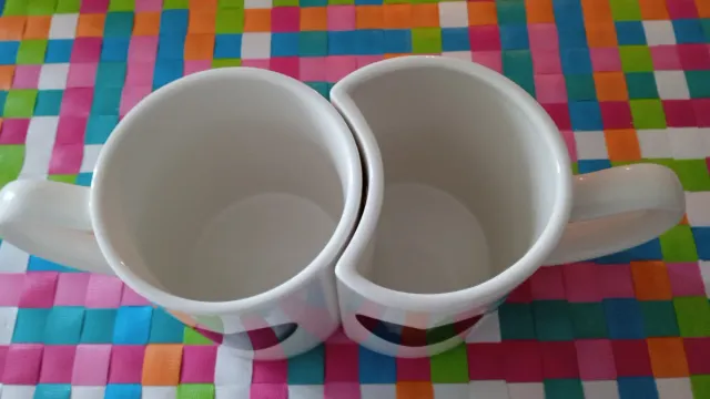 Conjunto 2 tazas corazón acoplables