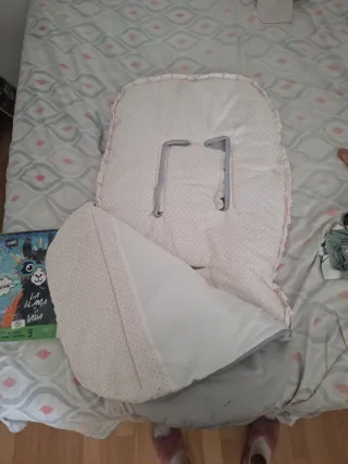 Saco Bebé Bebecar Gris y Blanco