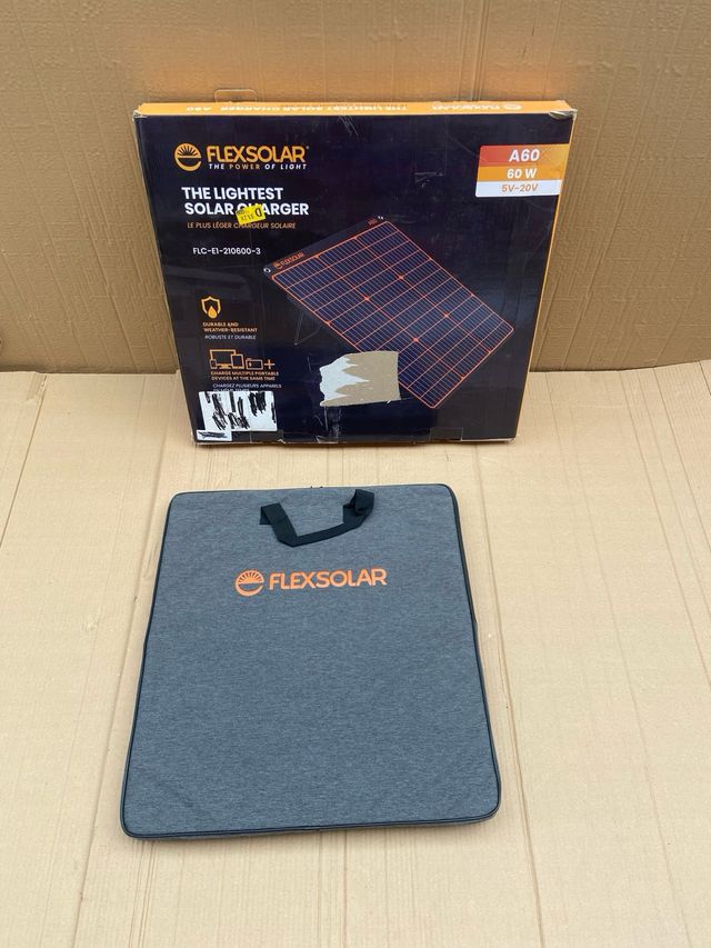 Panel Solar Portátil 60W Plegable Impermeable