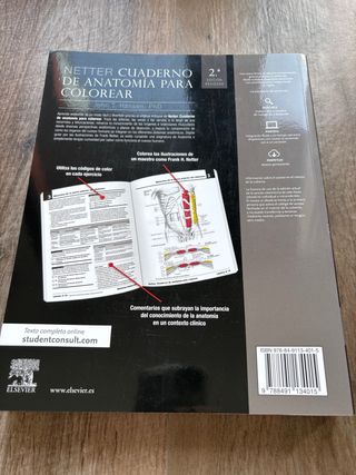 Netter Cuaderno de anatomía para colorear (2ª ed.)
