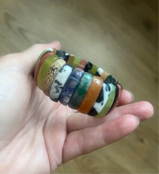 Pulsera de piedras naturales multicolor