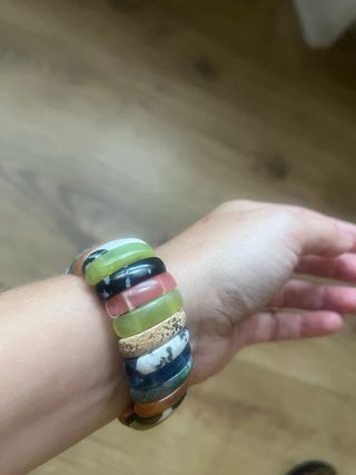 Pulsera de piedras naturales multicolor